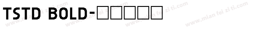TSTD BOLD字体转换